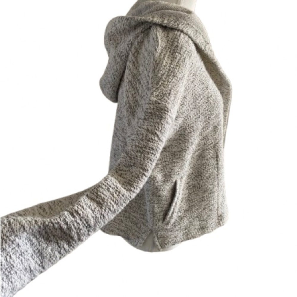 Madewell Cream and Black Hoodie with pockets - Picture 3 of 8